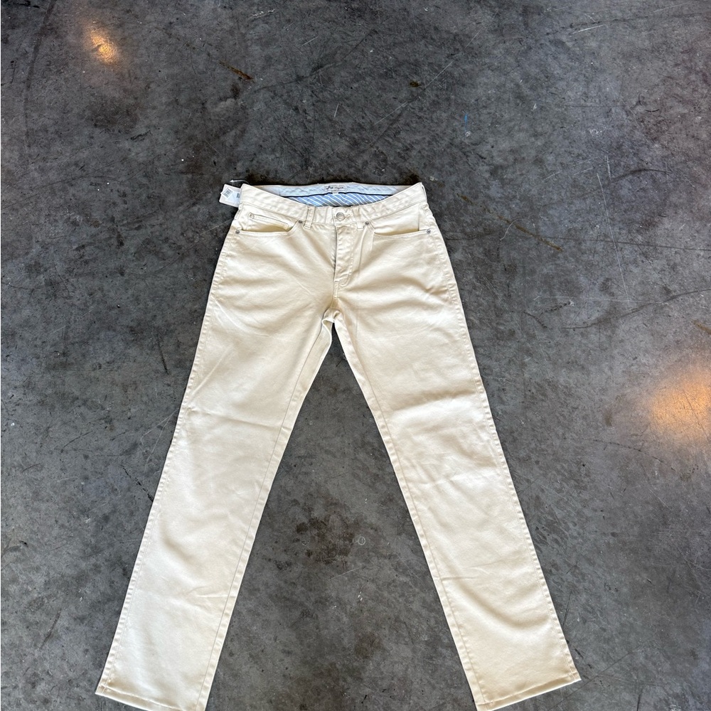 Peter Millar Cream Straight Jeans Classic Style